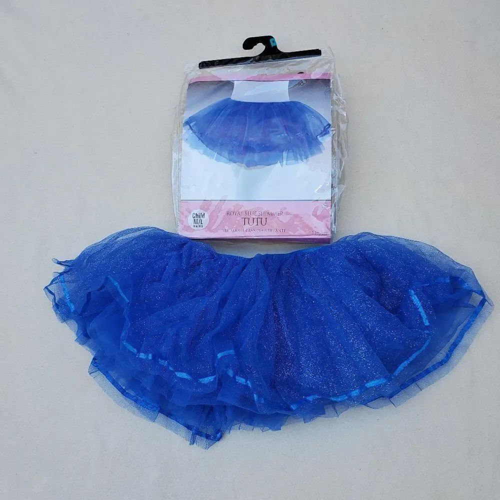 Tutu Skirt Royal Blue Shimmer Size M/L